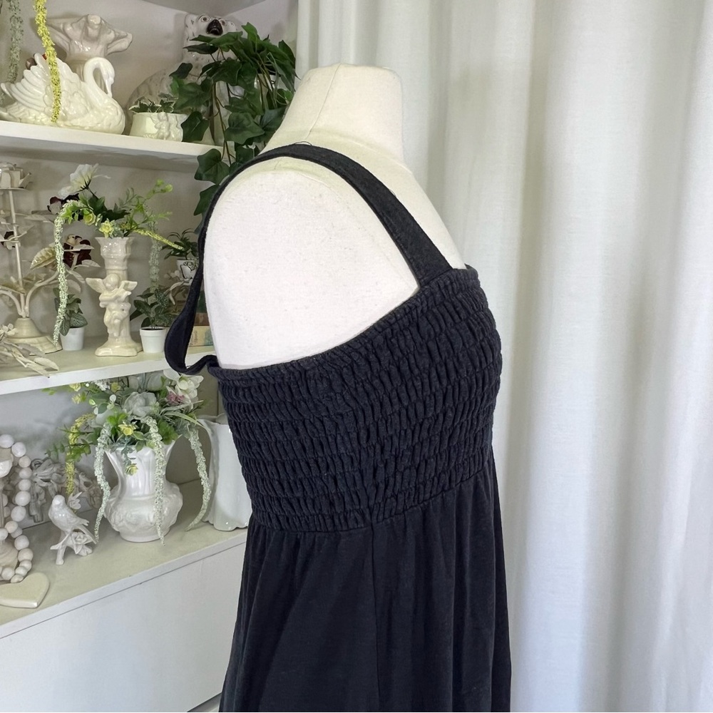 Free People Beach  Black Smocked Jumpsuit - Picture 9 of 16